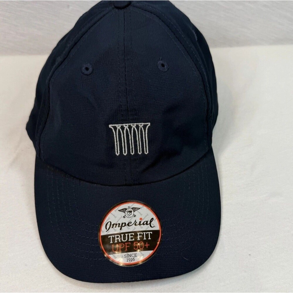 Golf Links Players Mens Hat Blue Gray With Tees One Size True Fit New
